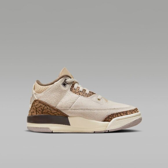 Nike Air Jordan 3 Retro PS ‘Palomino’ Orewood Brown Kids Sneakers ✅ NEW - Picture 2 of 7